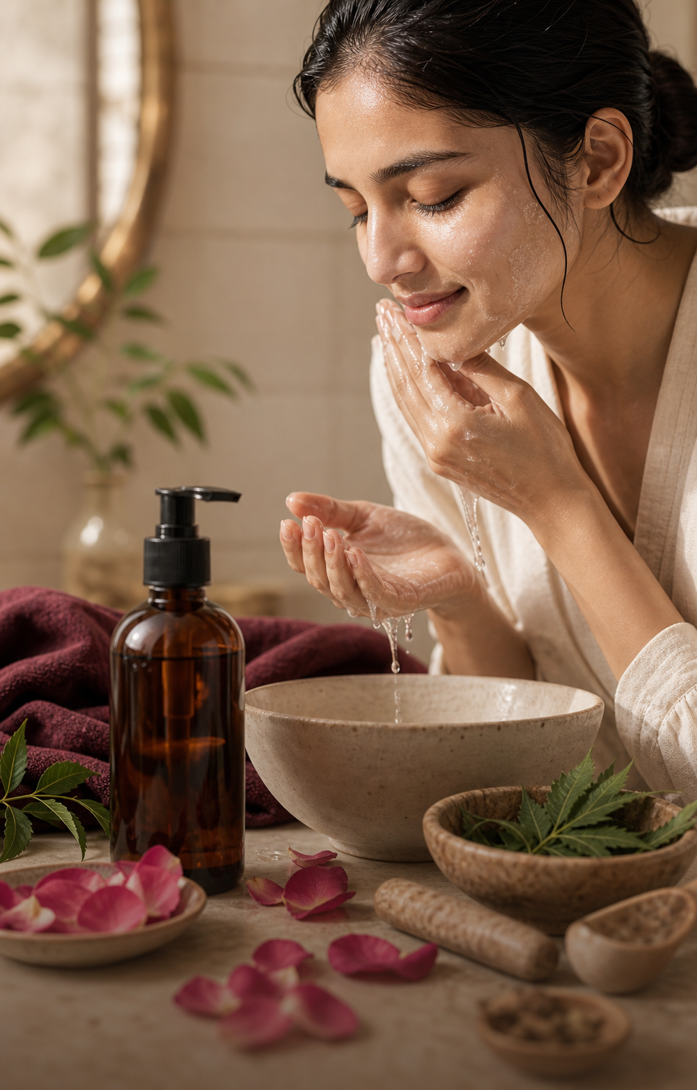 Eala Herbal Gentle Face Wash – Ayurvedic Cleansing Gel ritual